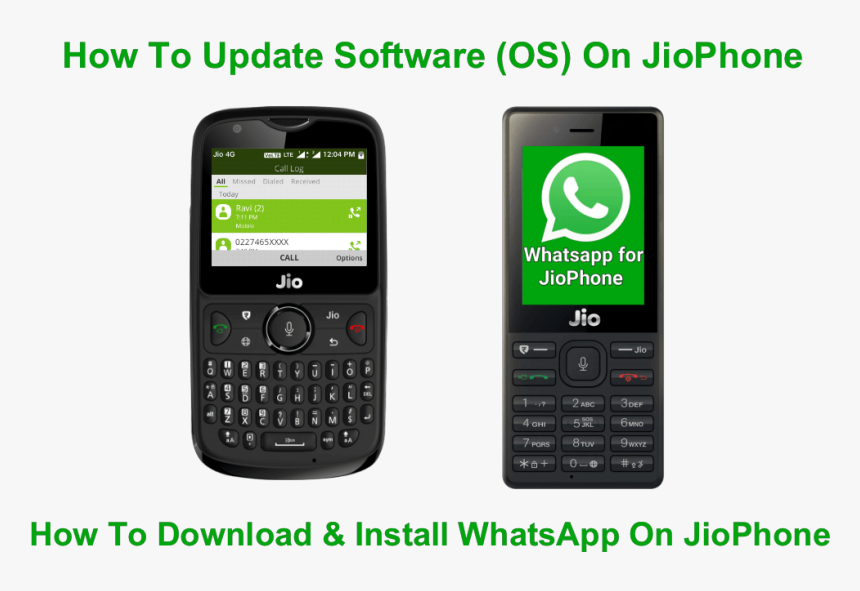 How To Update Jiophone Software, How To Download Install, HD Png Download, Free Download