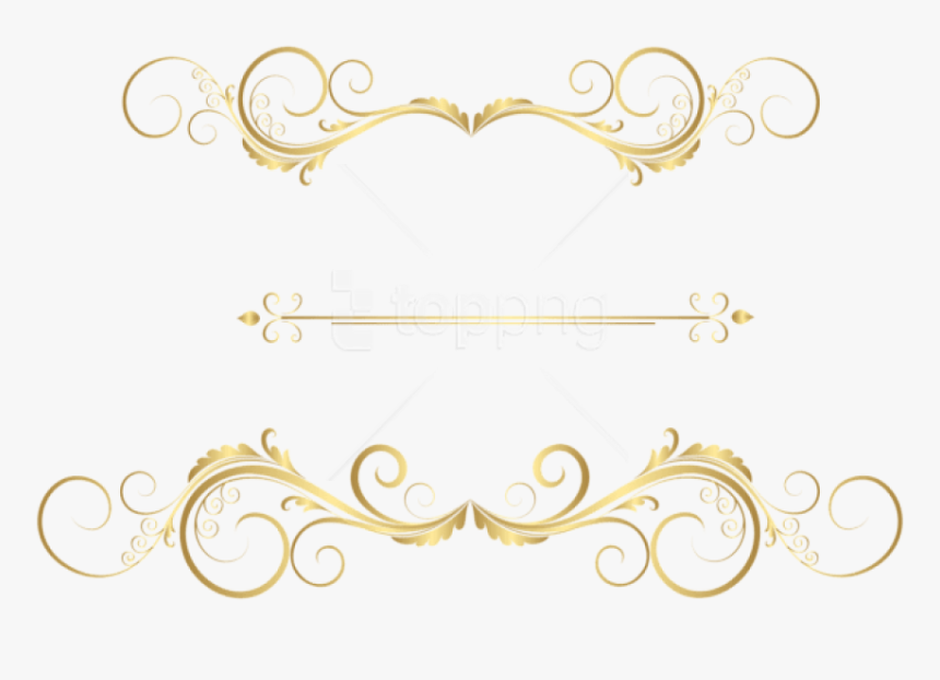Download Gold Decorative Clipart, HD Png Download, Free Download