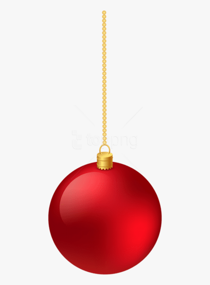 Free Png Christmas Classic Red Hanging Ball Png, Transparent Png, Free Download