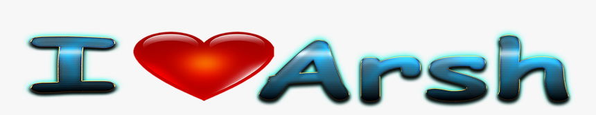 Arsh Love Name Heart Design Png, Transparent Png, Free Download