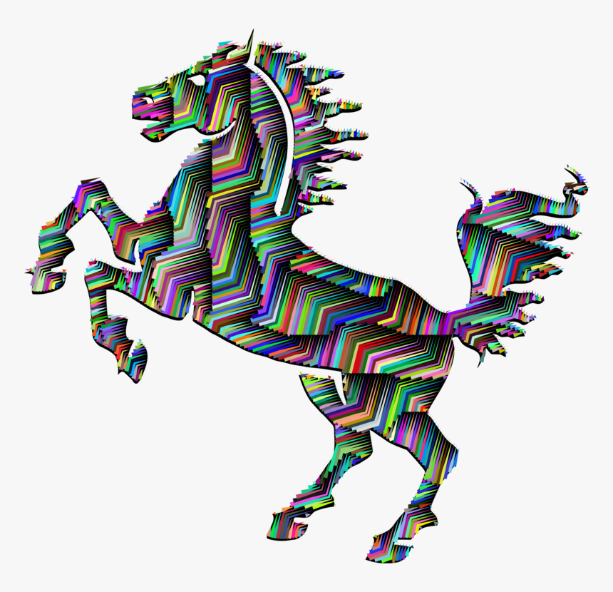 Mustang Stallion Friesian Horse Arabian Horse Black, HD Png Download, Free Download