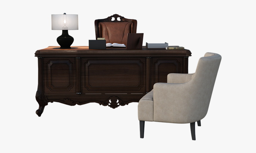 Office, Desk, Chairs, Lamp, Computer, Furniture, Work, HD Png Download, Free Download