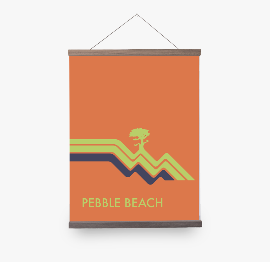 Pebble Beach Waves Orange Giclée Print, HD Png Download, Free Download