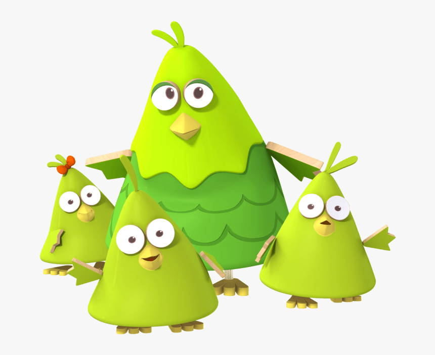 Spring Chicks With Their Mum, HD Png Download, Free Download