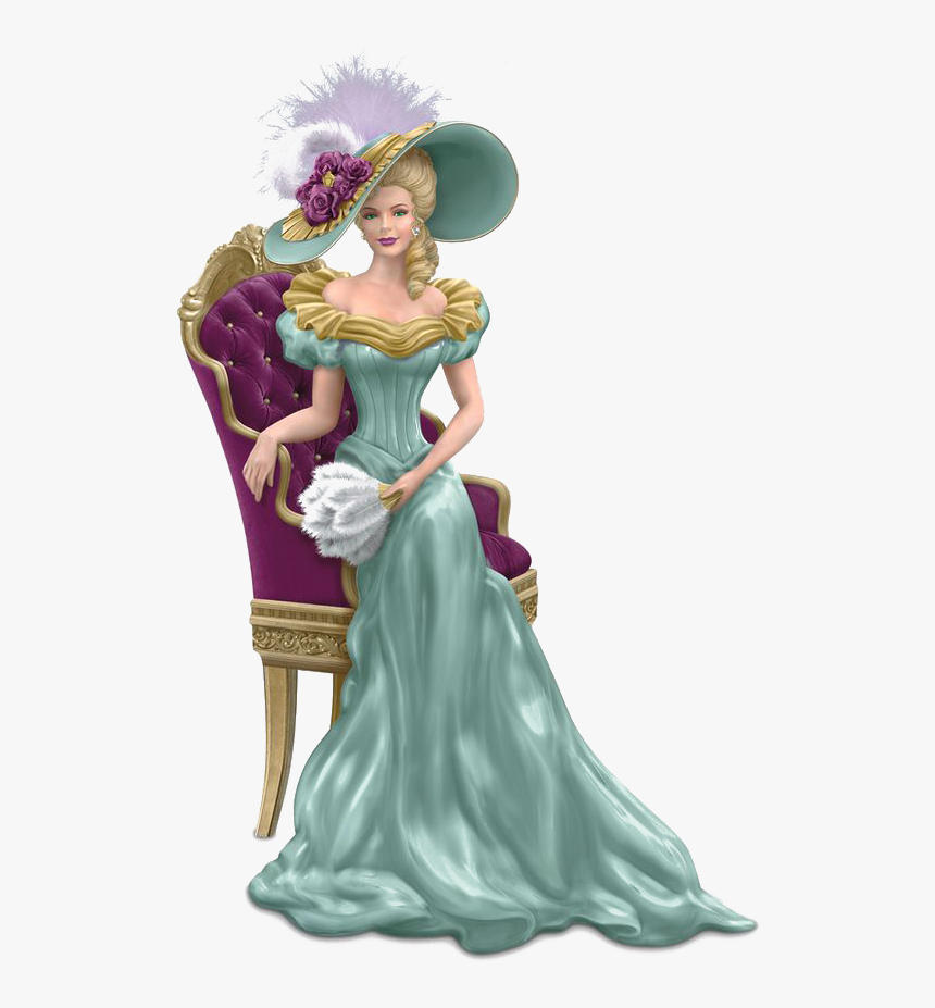 Victorian Era Figurine Woman Lady Collectable, HD Png Download, Free Download