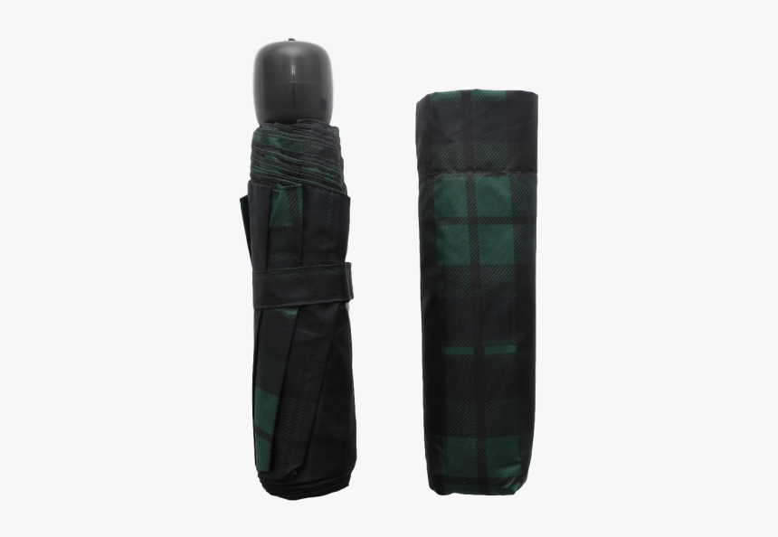 Scottish Green Tartan-effect Folding Umbrella With, HD Png Download, Free Download