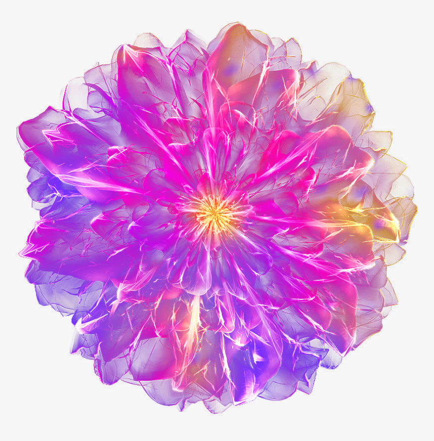 Clip Art Pink And Purple Flower, HD Png Download, Free Download