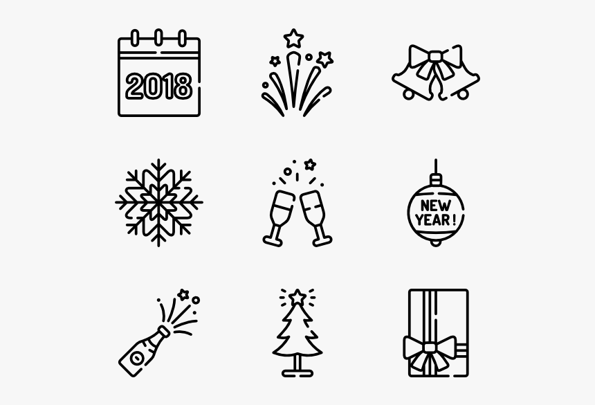 New Year Icon Png, Transparent Png, Free Download