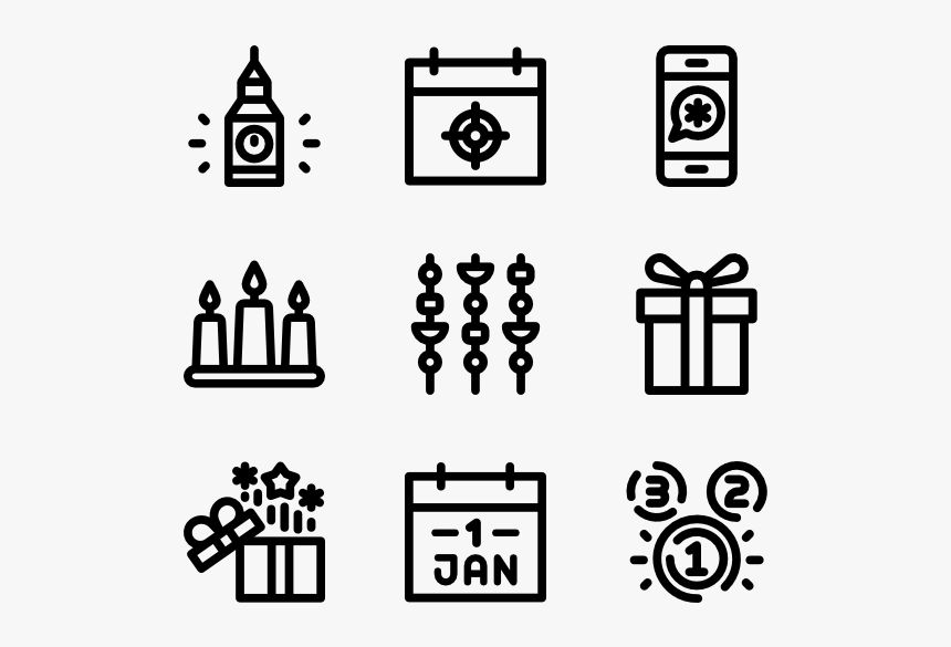 New Year Icon Png, Transparent Png, Free Download