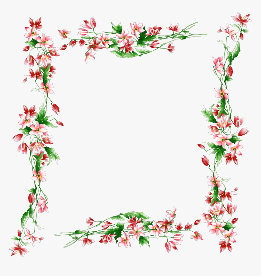 Border Flowers Rose Clip Art, HD Png Download, Free Download