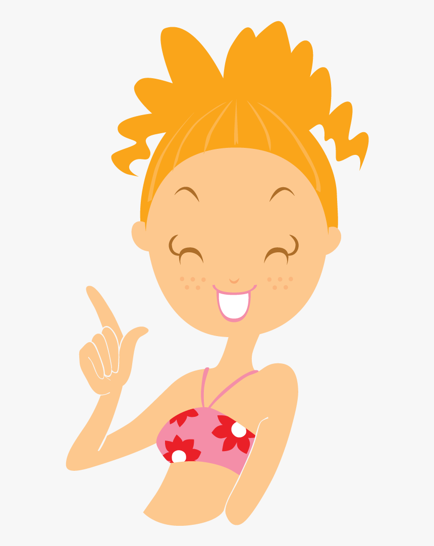 Beach Girl Finger Icon, HD Png Download, Free Download