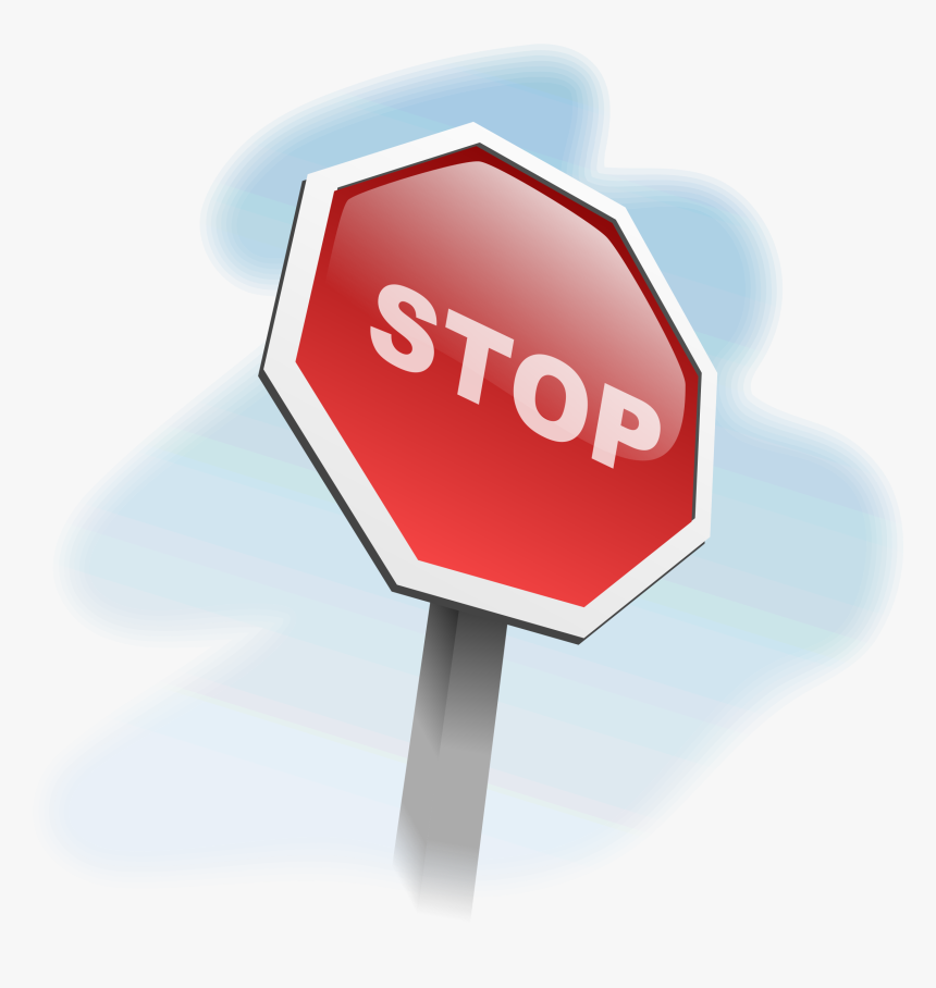 Stop Sign Angled 2 Clip Arts, HD Png Download, Free Download