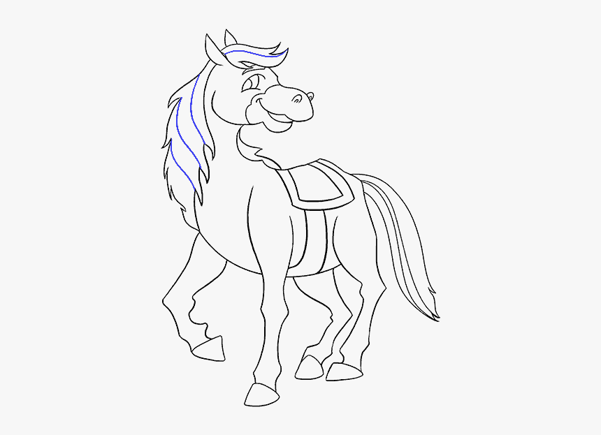 Cartoon Horse Drawings, HD Png Download, Free Download