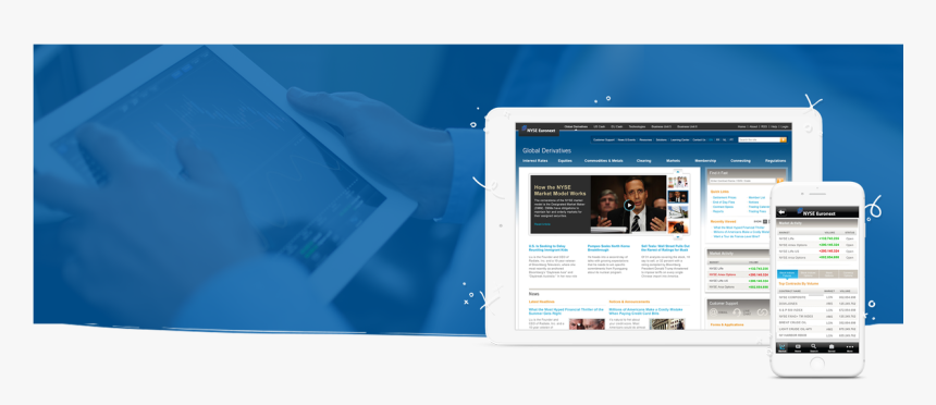 Nyse Responsive Website On-screen Highlighting Design, HD Png Download, Free Download