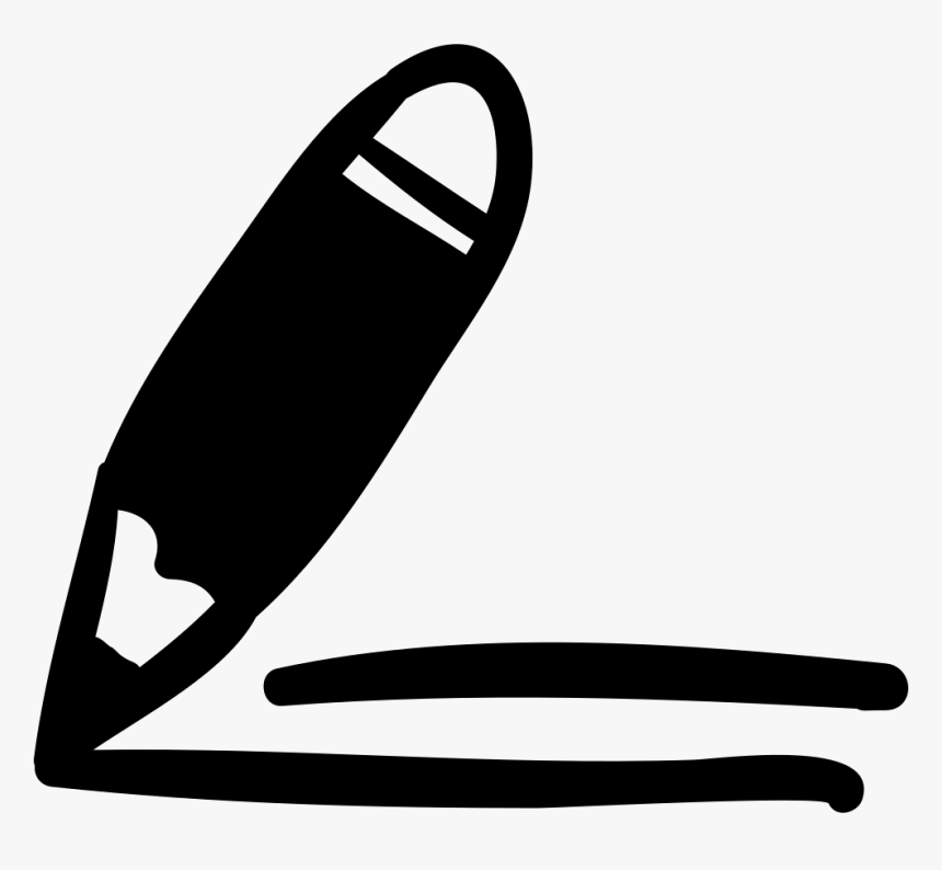 Pen Hand Draw Tool With Text Lines, HD Png Download, Free Download