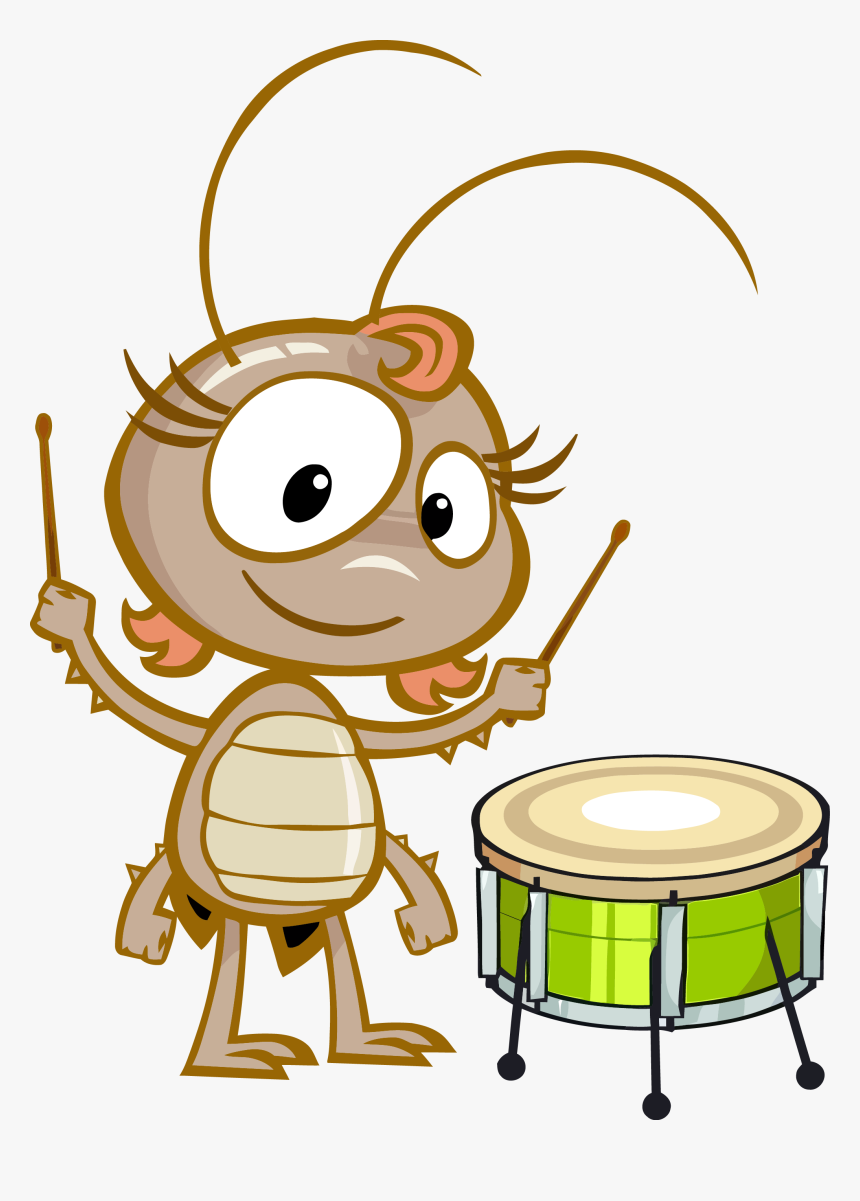 Drum,cartoon,clip Drum,musician, HD Png Download, Free Download