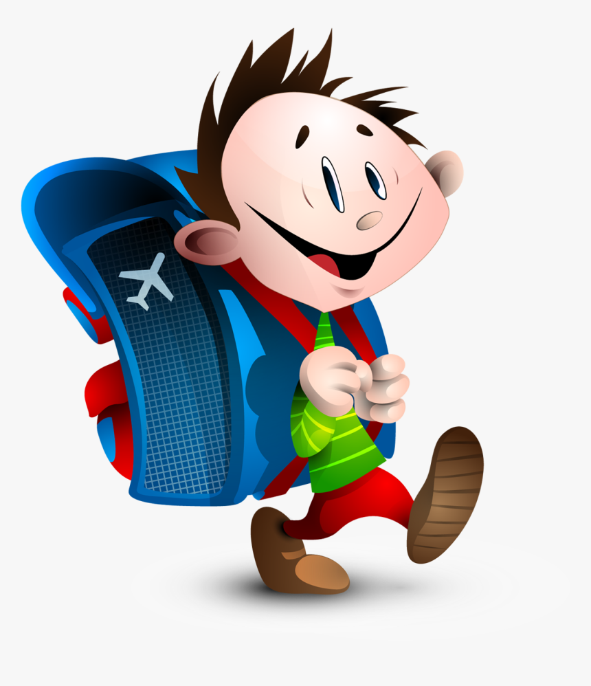 Animation Child School Clip Art, HD Png Download, Free Download