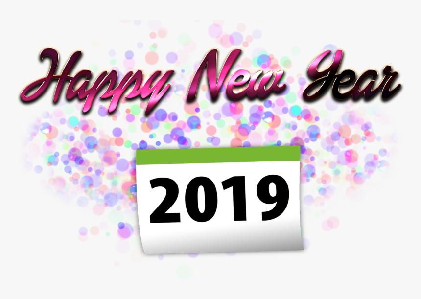 Happy New Year 2019 Png Free Pic, Transparent Png, Free Download