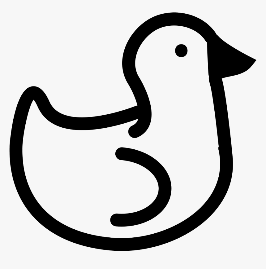 Duck Side View Outline Comments, HD Png Download, Free Download