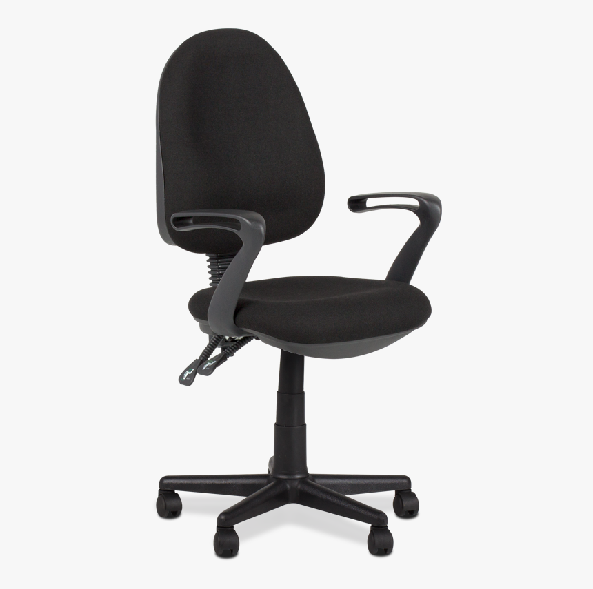 Middle Back Ergonomic Desk Computer Office Fabric Swivel, HD Png Download, Free Download