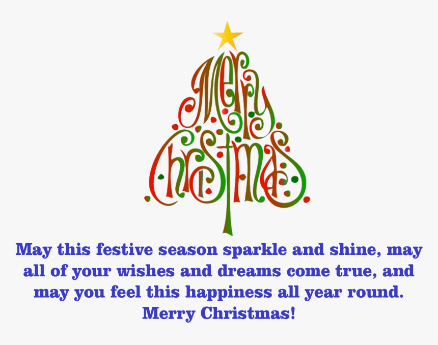 Merry Christmas Wishes Png Free Pic, Transparent Png, Free Download