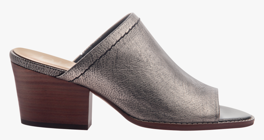 Womens Mule Slide Carolina In Pewter Side View, HD Png Download - kindpng