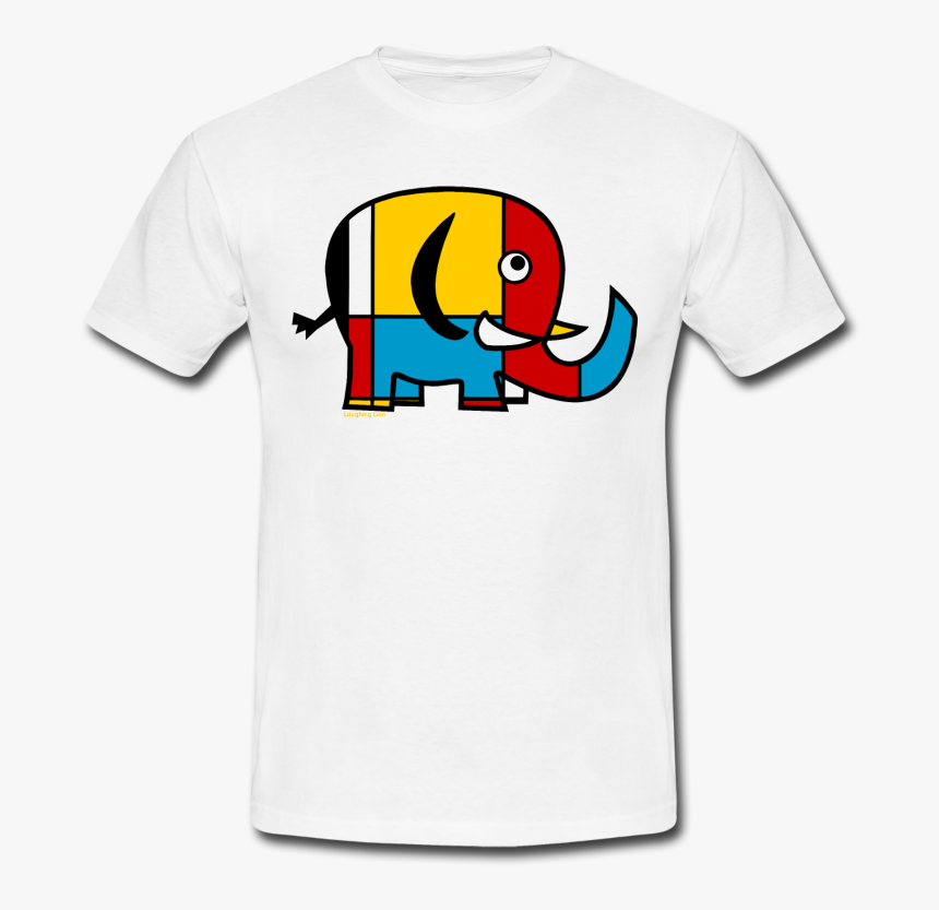 Men"s White Elephant T-shirt From Laughing Lion Design, HD Png Download, Free Download