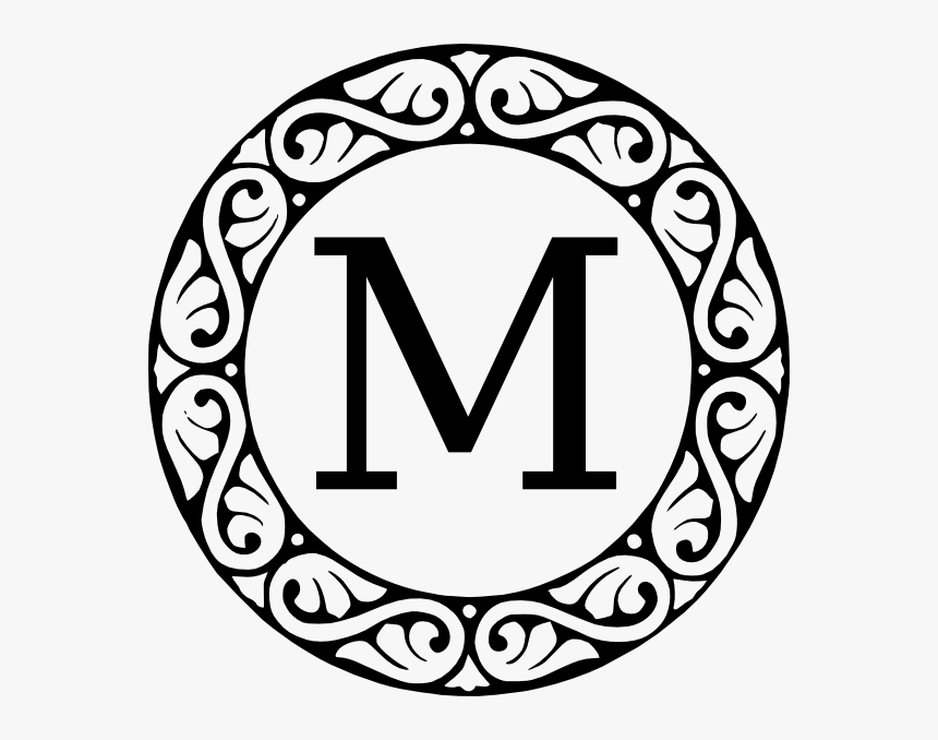 Download M Monogram Svg - Fancy Split Font Monogram Letters ...