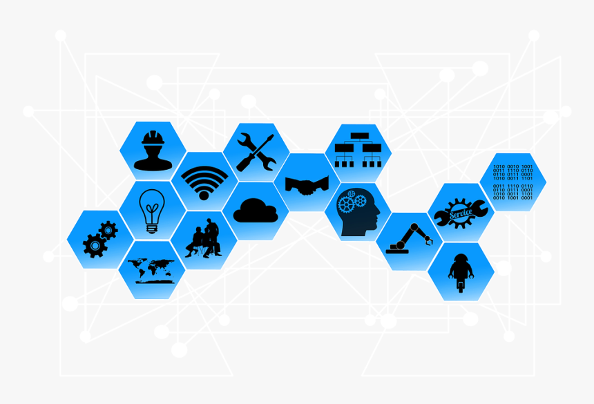 Industry 4, 0, Web, Network, Points, Lines, Interfaces, HD Png Download, Free Download