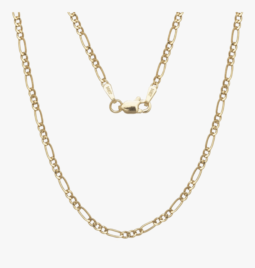 A&m 14k Gold Thin Figaro Necklace, HD Png Download, Free Download