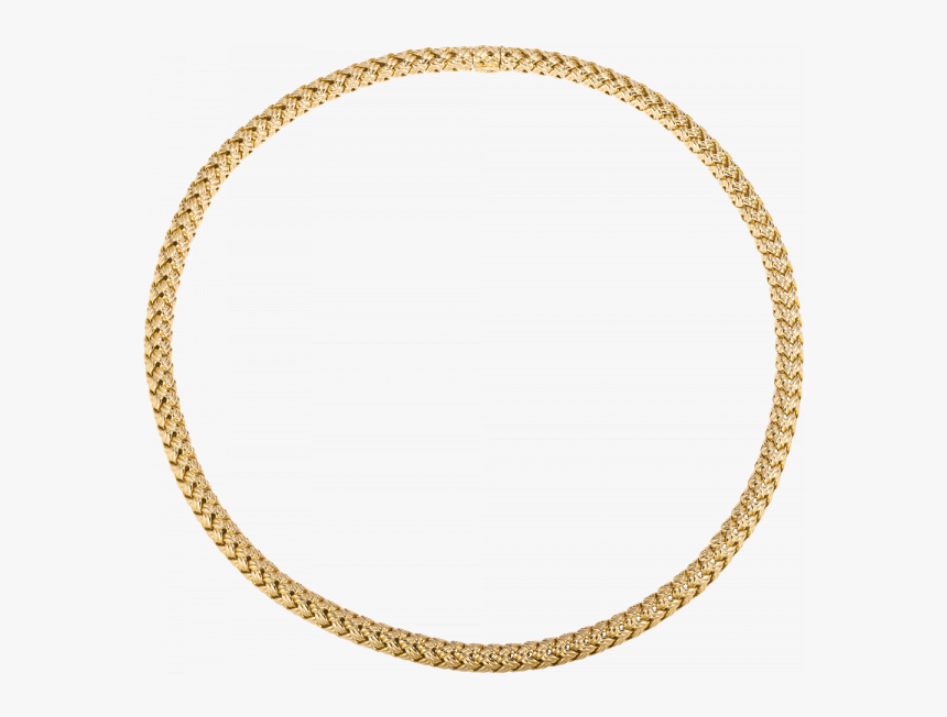 18kt Yellow Gold Vannerie Necklace, HD Png Download, Free Download