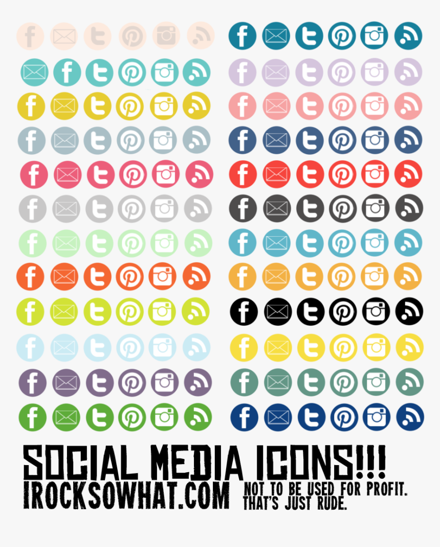 Social Media Icons Free Download, HD Png Download, Free Download