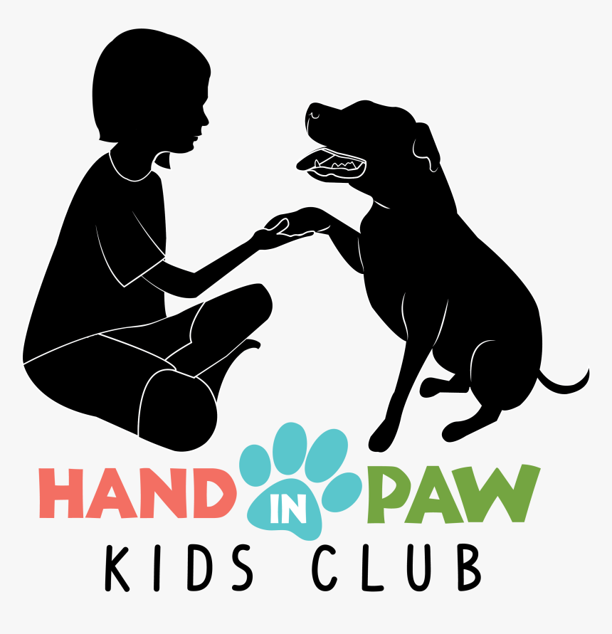 Hand In Paws Kid Club Silhouettes Black With Colored, HD Png Download, Free Download
