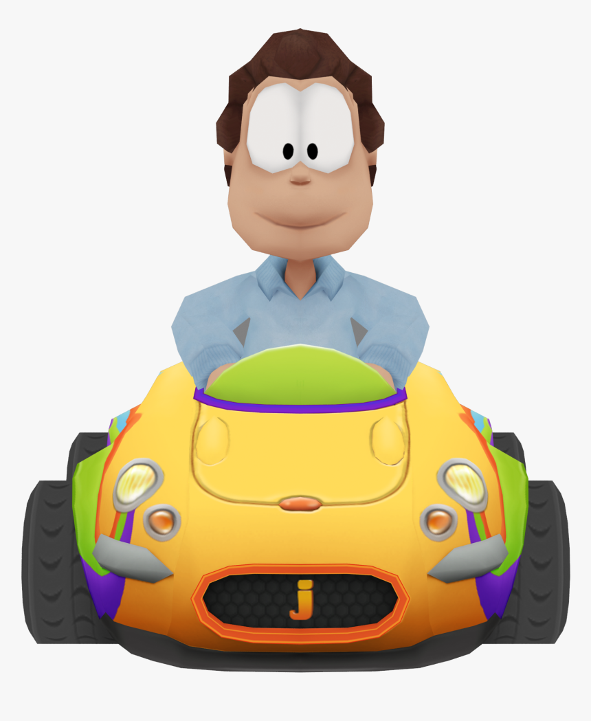 Garfield Kart Artwork Jon, HD Png Download, Free Download