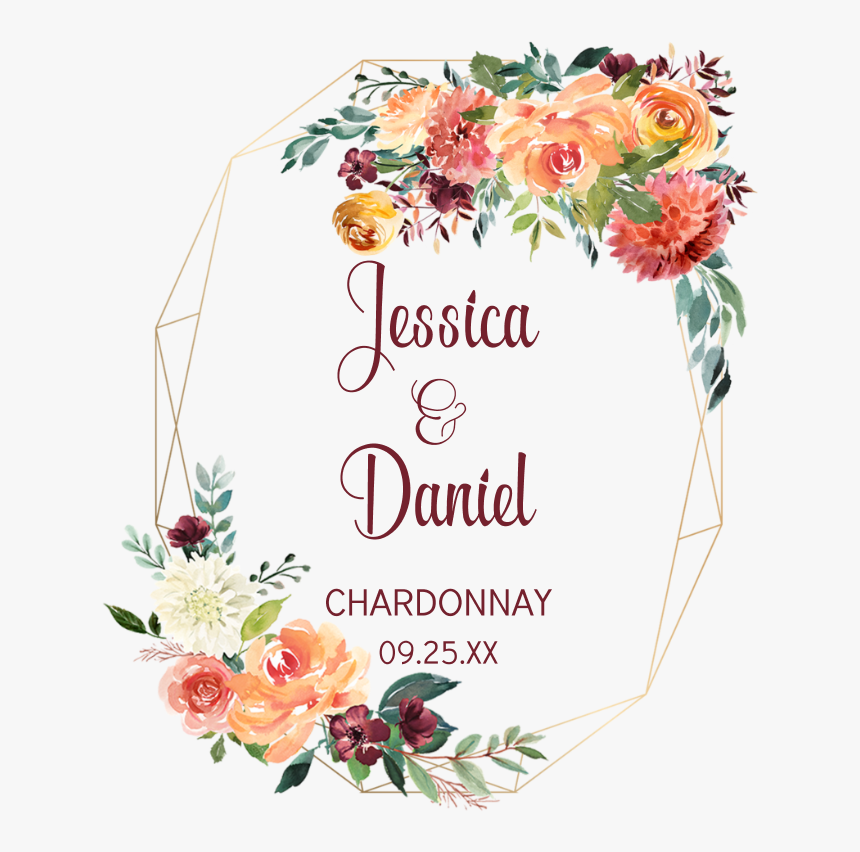 Floral Gold Geometric Frame, HD Png Download, Free Download