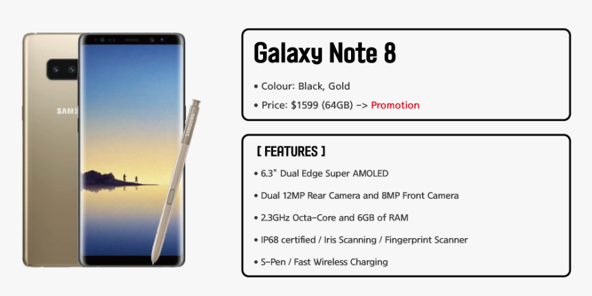 Galaxy Note 8, HD Png Download, Free Download