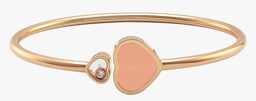 Chopard Happy Hearts Rose Gold Róse Stone Diamond Bangle, HD Png Download, Free Download