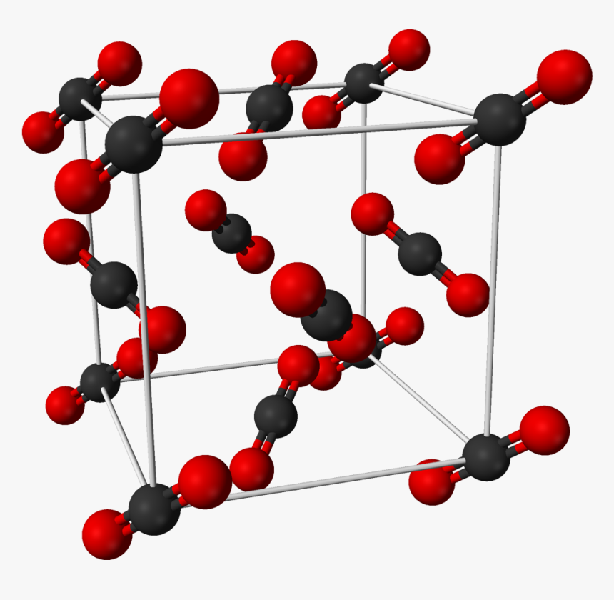 Carbon Dioxide Unit Cell 3d Balls, HD Png Download, Free Download