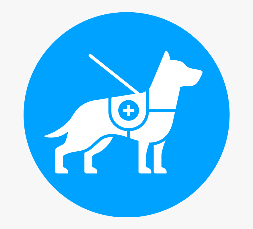 Service Dog Blue Logo, HD Png Download, Free Download