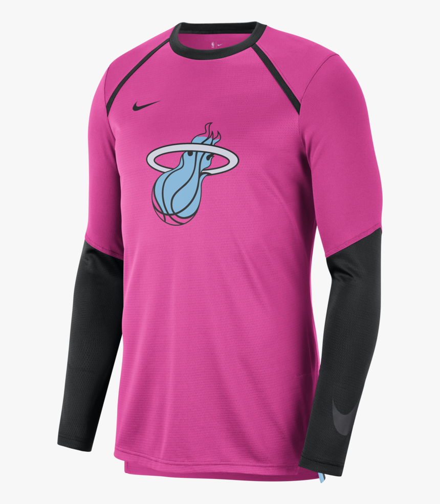 Nike Miami Heat Vice Nights Long Sleeve Hyper Elite, HD Png Download, Free Download