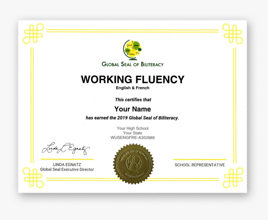 Gsb Working Fluency Award Mockup Drop Shadow, HD Png Download, Free Download