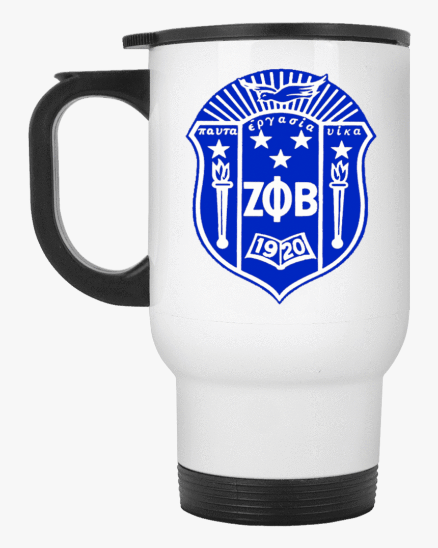 Zeta Phi Beta White Travel Mug, HD Png Download, Free Download