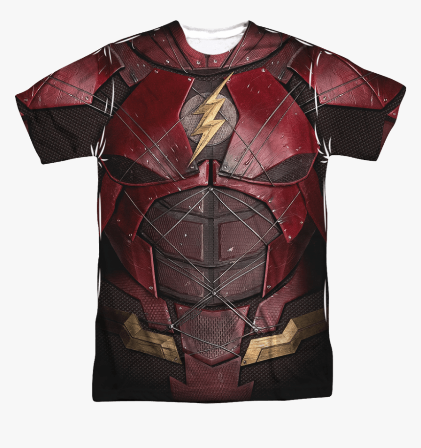 Justice League Flash Uniform T-shirt, HD Png Download, Free Download