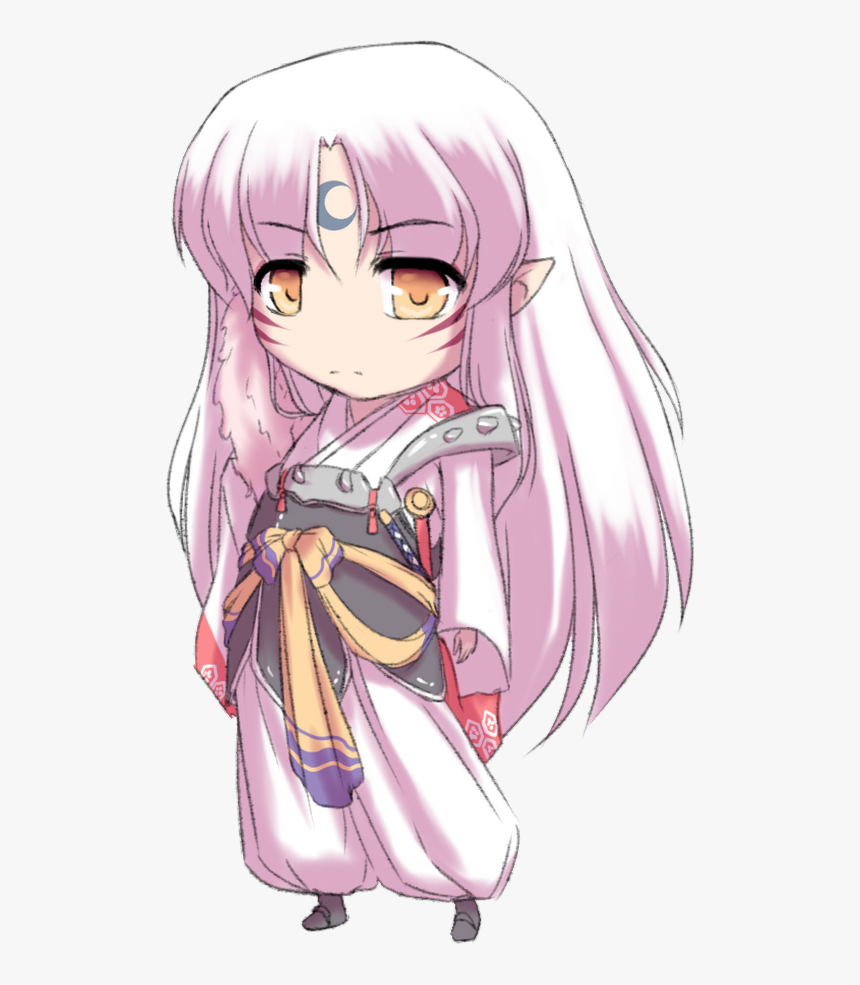 Kagura Y Sesshomaru Chibi , Png Download, Transparent Png, Free Download