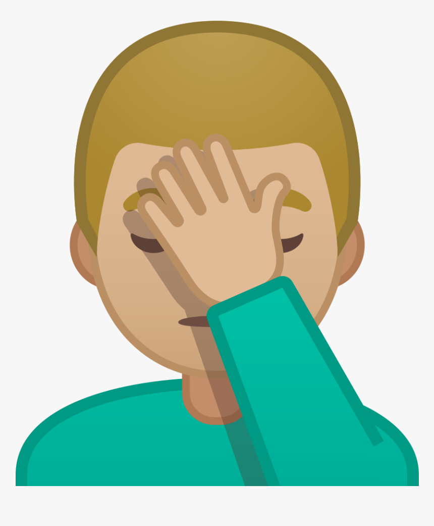 Man Facepalming Medium Light Skin Tone Icon, HD Png Download, Free Download