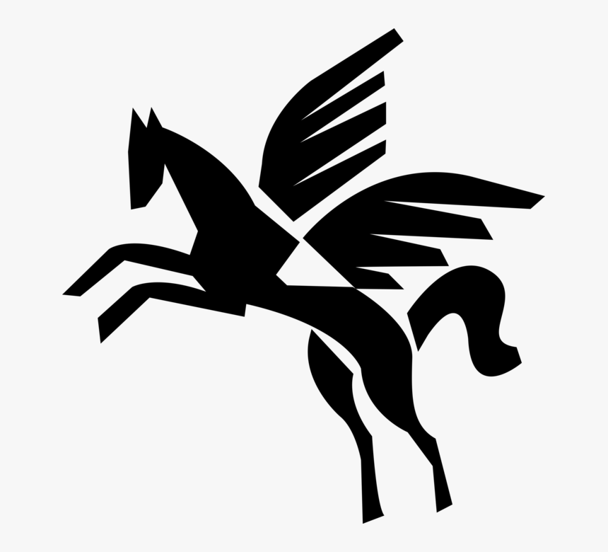 Vector Illustration Of Pegasus Winged Divine Stallion, HD Png Download, Free Download