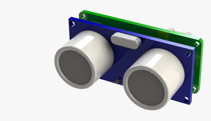 3d Front View Of The Can Bus Ultrasonic Sensor, HD Png Download, Free Download