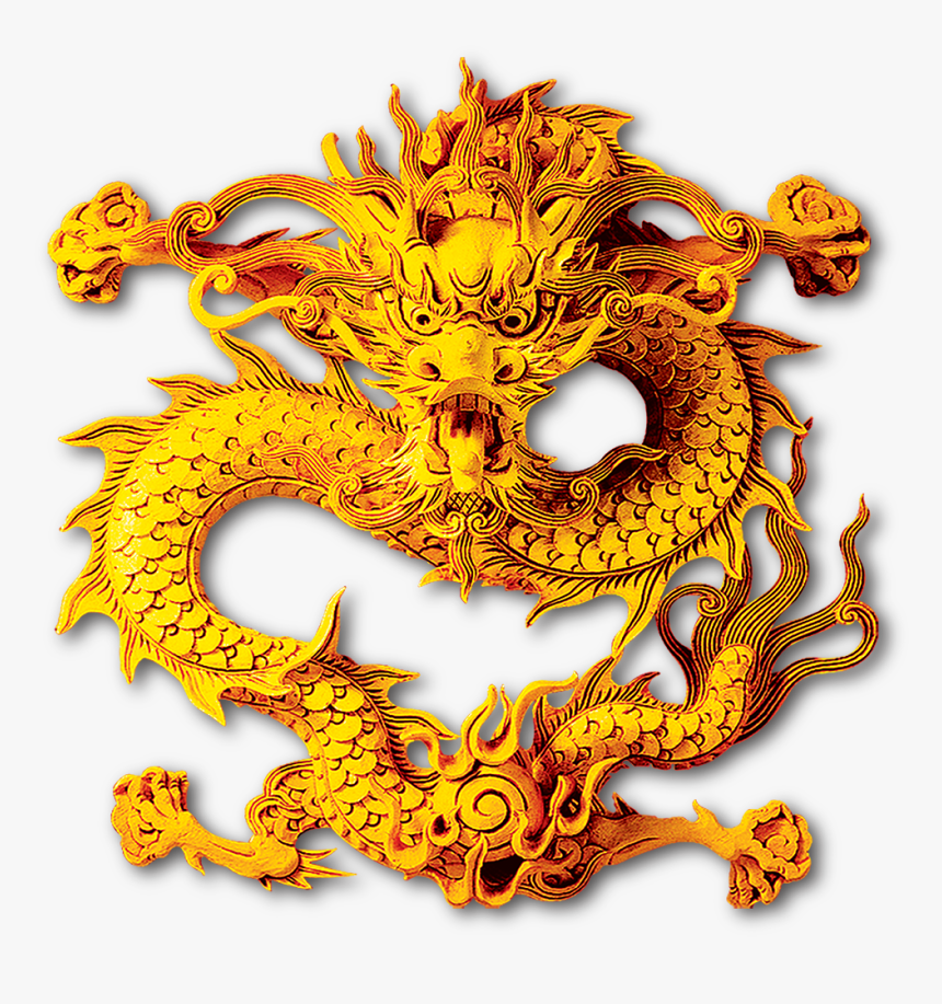 Gold Dragon Png, Transparent Png, Free Download