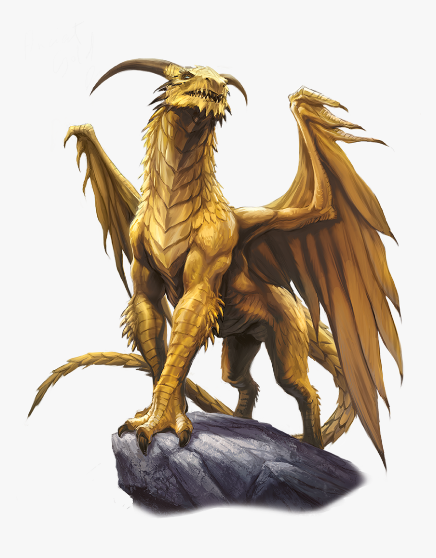 Gold Dragon Png, Transparent Png, Free Download