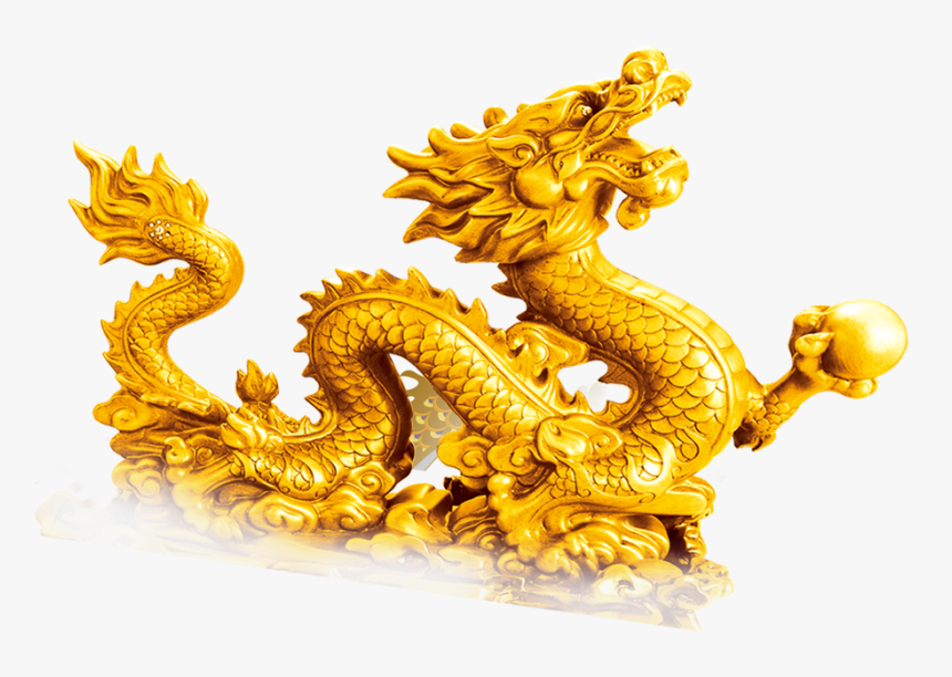 Gold Dragon Png, Transparent Png, Free Download